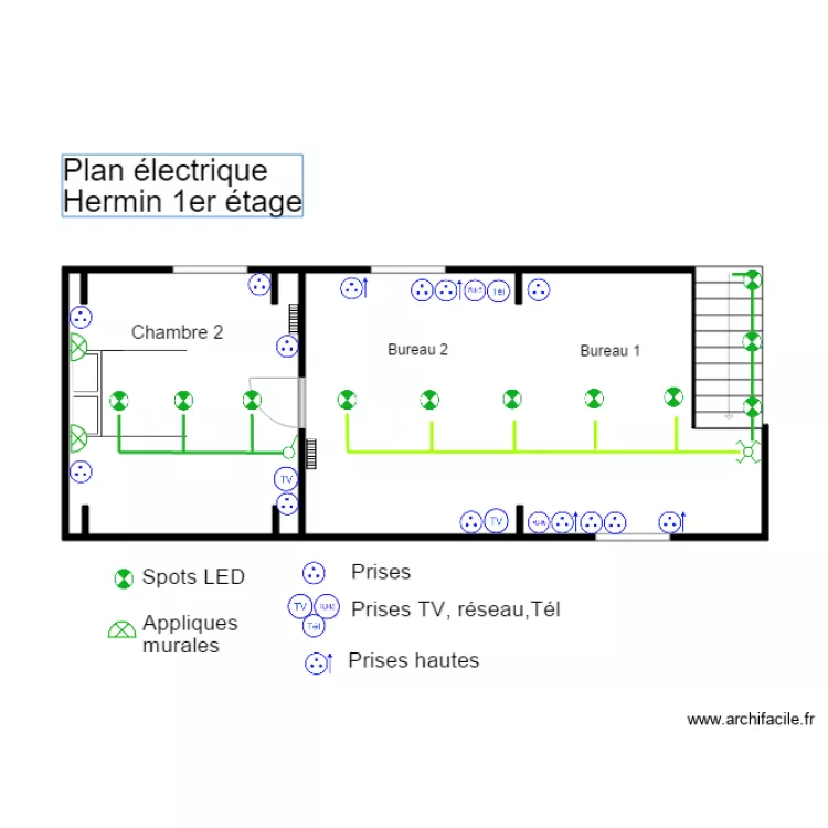 plan elect hermin etage. Plan de plan elect hermin etage. Plan de