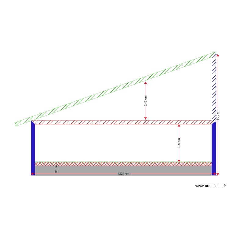 Plan 1 pan. Plan de 0 pièce et 0 m2