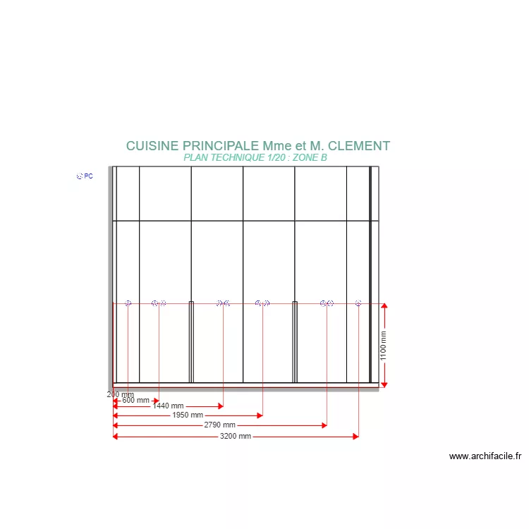 PLAN TECHNIQUE CLEMENT ZONE B. Plan de PLAN TECHNIQUE CLEMENT ZONE B. Plan de