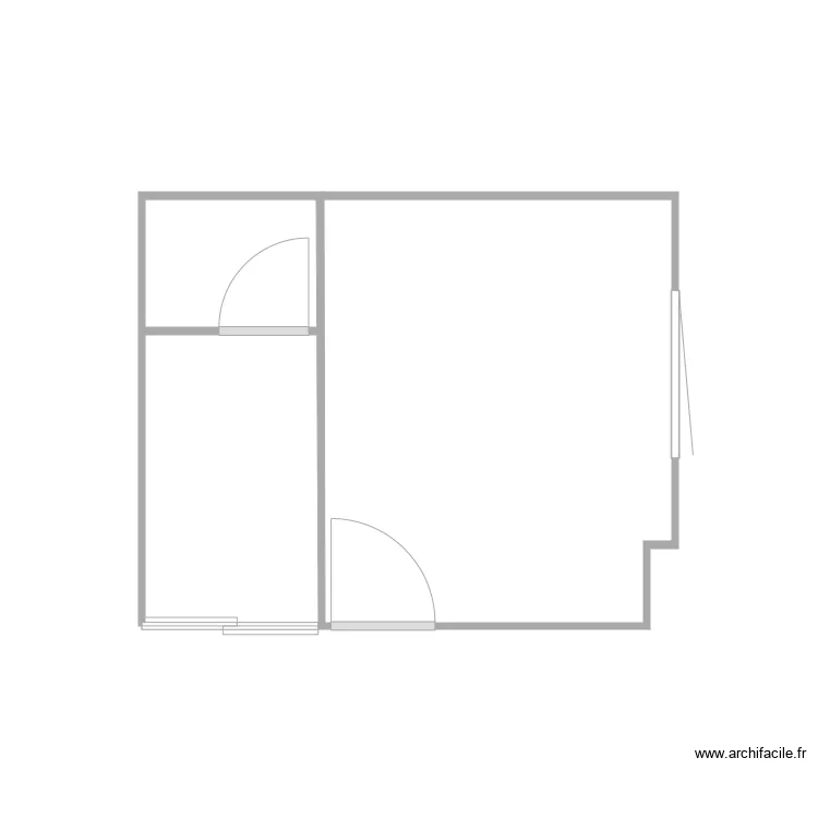 chambre avant. Plan de 