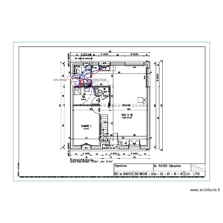 RATIER PLOMBERIE. Plan de 0 pièce et 0 m2