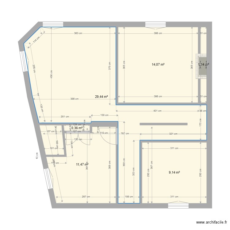 RDC  SOFIANE FELIX. Plan de 0 pièce et 0 m2