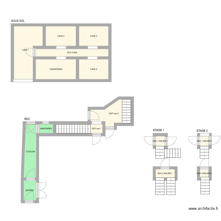 TISAMI SOUS SOL. Plan de 0 pièce et 0 m2