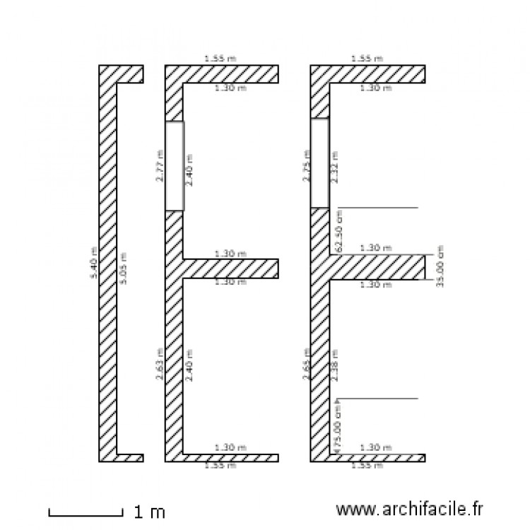 Coupe hauteurs - dÃ©finitif. Plan de 0 pièce et 0 m2