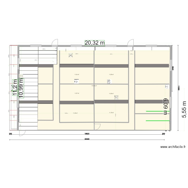 collot 2. Plan de 7 pièces et 214 m2