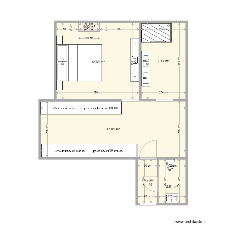CHAMBRE 1. Plan de 0 pièce et 0 m2