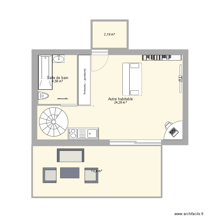 accé ext. Plan de 0 pièce et 0 m2