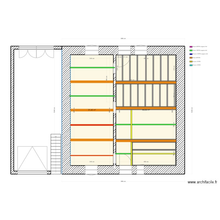 maison revel location 25 mai 2023 planfond2. Plan de 2 pièces et 76 m2