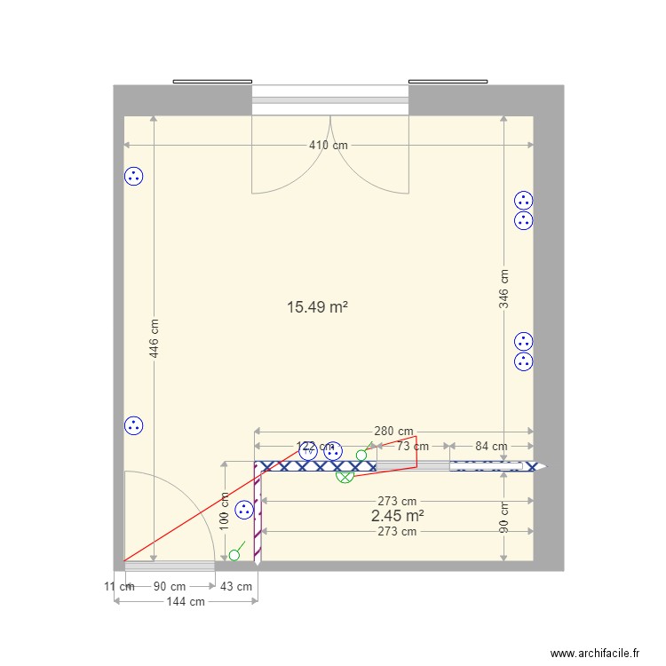 MOUROUX CHB BAS MME. Plan de 0 pièce et 0 m2