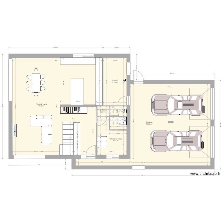 CYRIL 2. Plan de 15 pièces et 296 m2