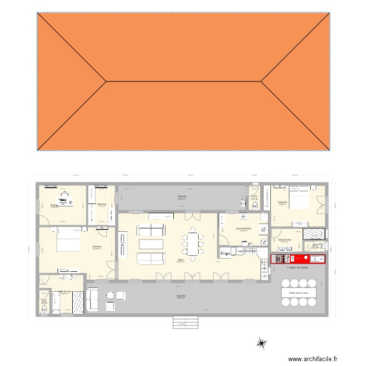 New 3. Plan de 13 pièces et 223 m2