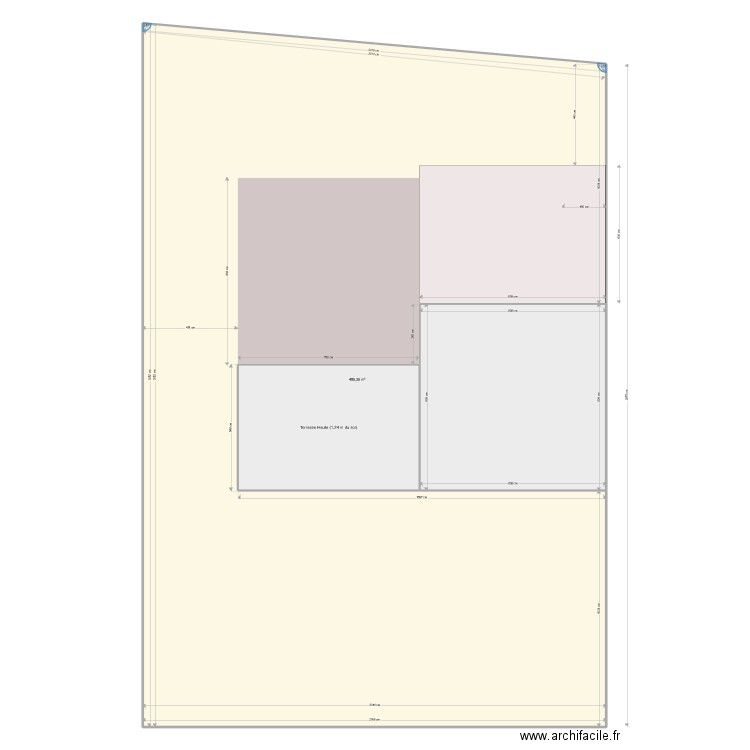 PLAN MASSE AVEC TERRASSE 1. Plan de 0 pièce et 0 m2