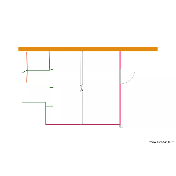 cote gauche. Plan de 