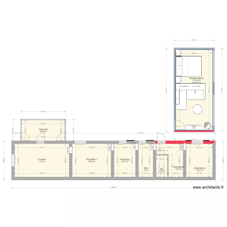 greenKub extension en i. Plan de 
