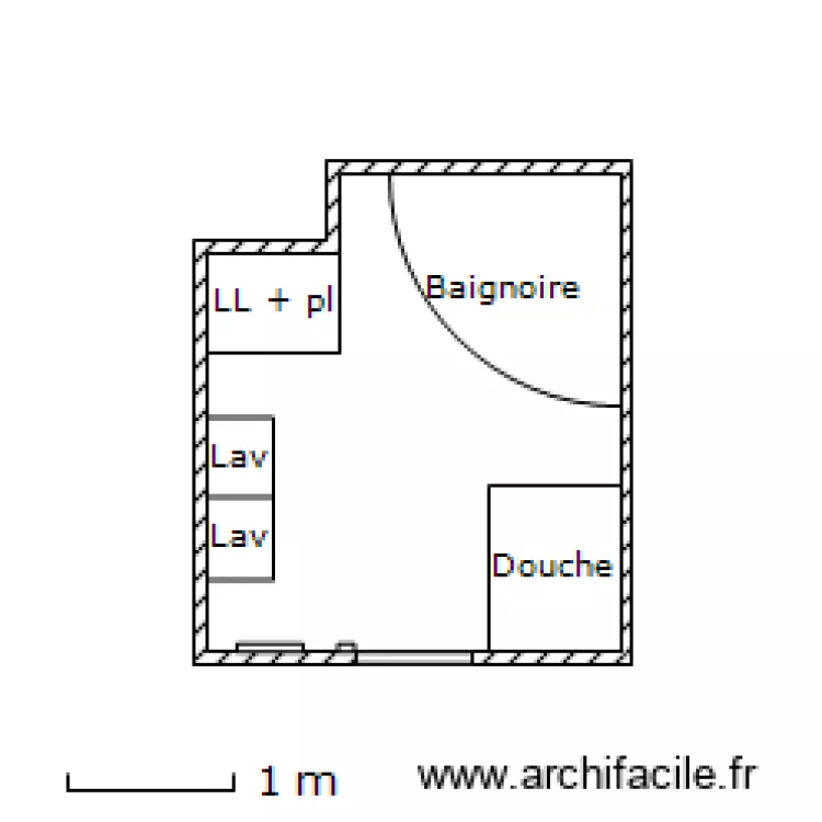 salle de bain charavelle. Plan de salle de bain charavelle. Plan de