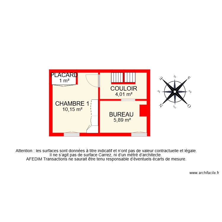 BI 7404 ETAGE 1. Plan de 0 pièce et 0 m2