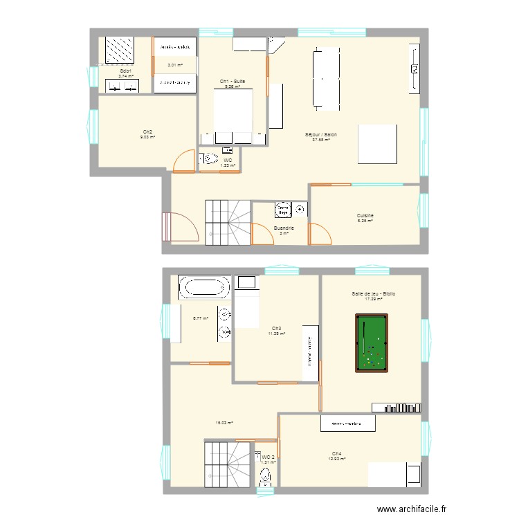 MaisonFlins2019 v3. Plan de 0 pièce et 0 m2