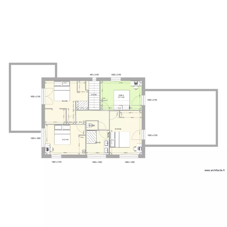 ETAGE V3. Plan de 