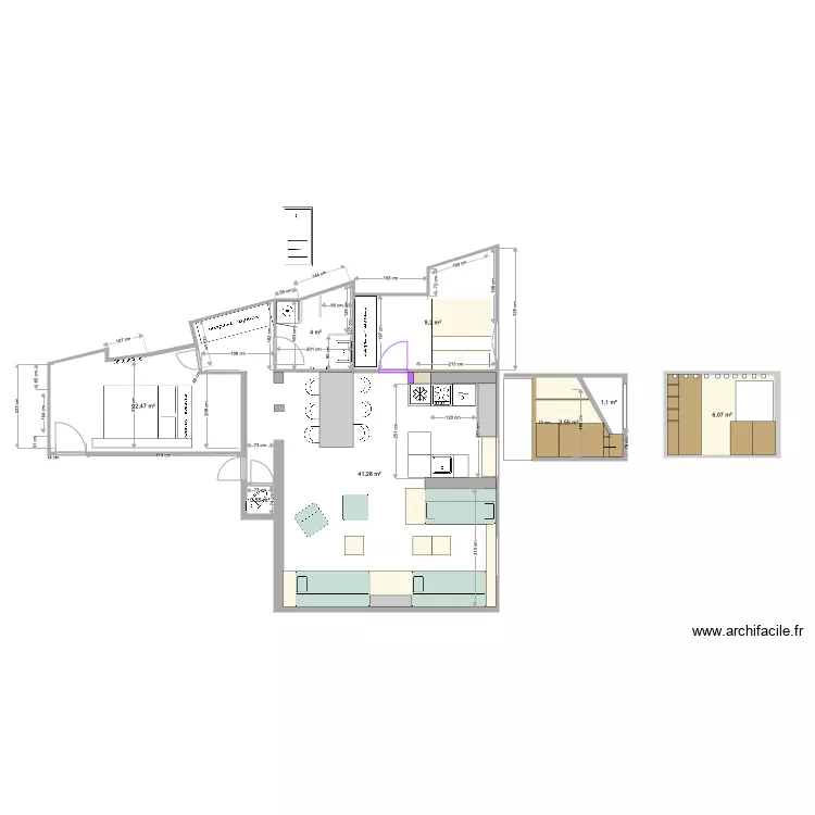 SAINT FIACRE c&ocirc;t&eacute; 3. Plan de 