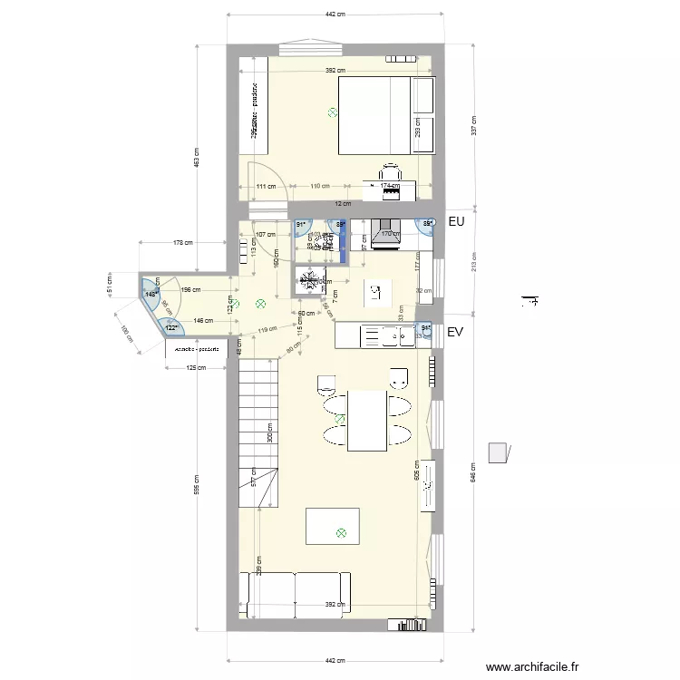 93310 premier wc chambre frigocontre. Plan de 