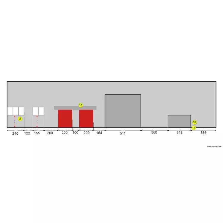 Plan Façade C2 . Plan de Plan Façade C2 . Plan de