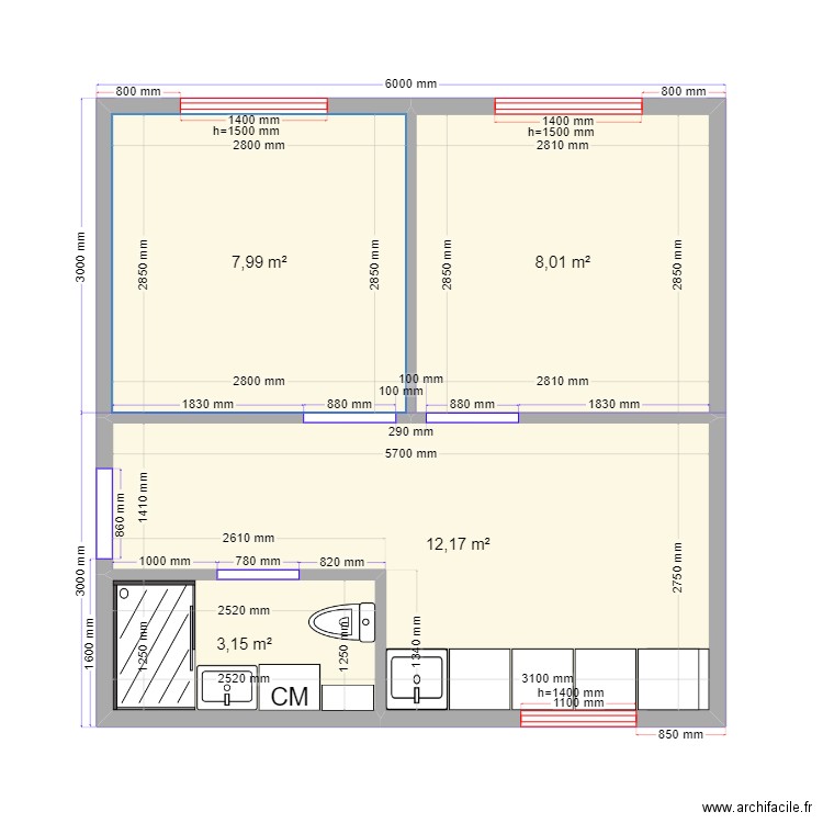 крим 3 эл. Plan de 0 pièce et 0 m2