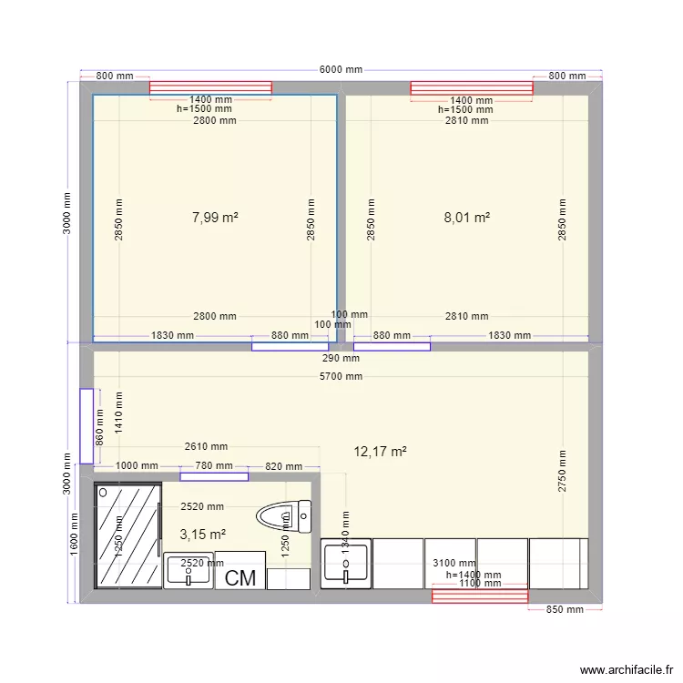 крим 3 эл. Plan de 