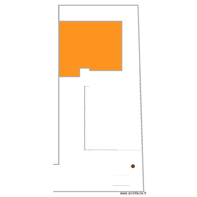 jardin. Plan de 1 pièce et 111 m2