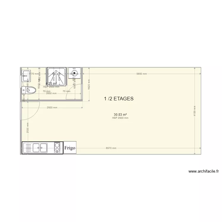 BOLBEC 1 / 2 ETAGES. Plan de BOLBEC 1 / 2 ETAGES. Plan de