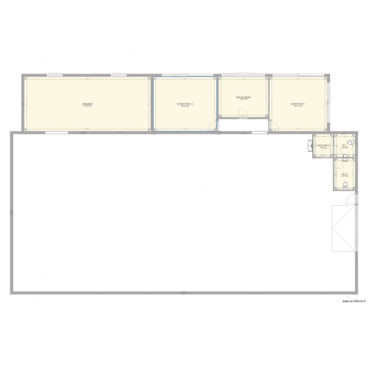 Seiça H2Mi Graphic. Plan de 7 pièces et 129 m2