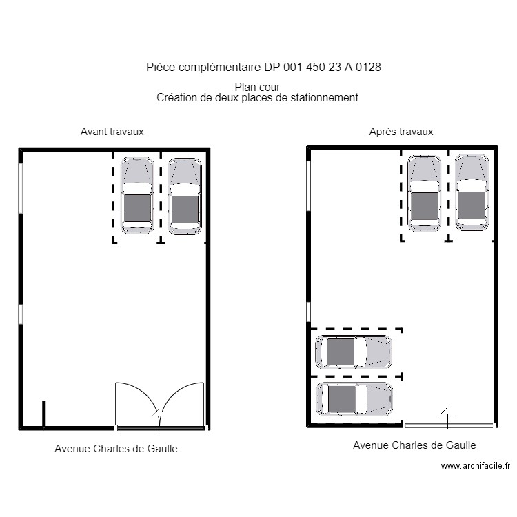 Plan cour villieu. Plan de 2 pièces et 236 m2