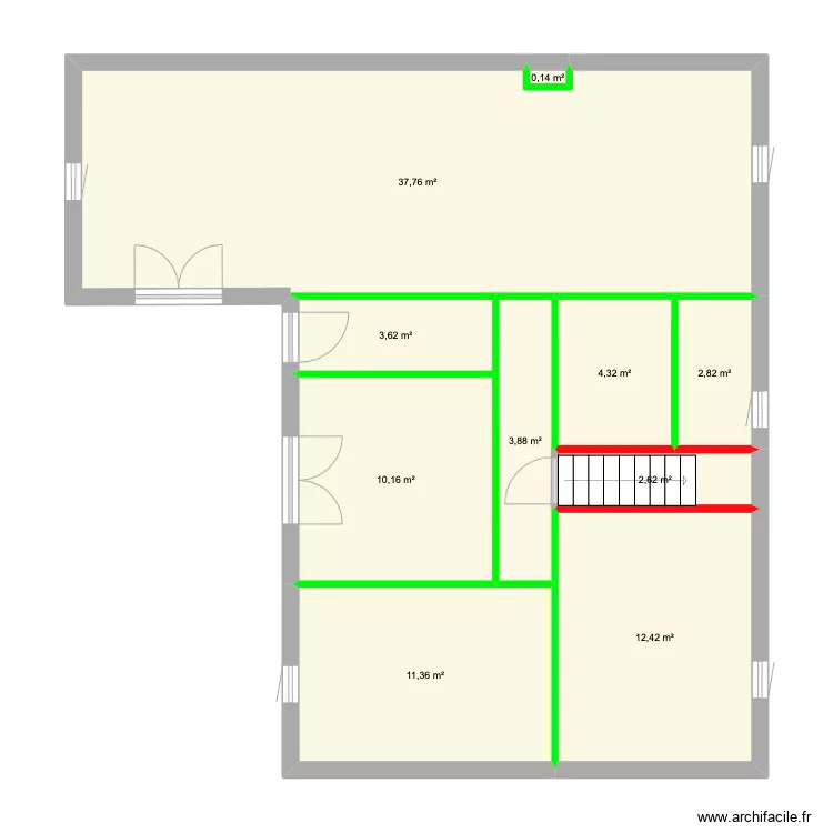 maison N&deg;2. Plan de 