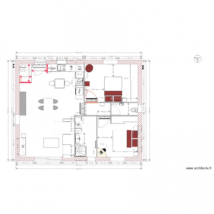 villa  borgo cinta avec cotes et 2 chambres et cuisine table cuisine. Plan de 0 pièce et 0 m2