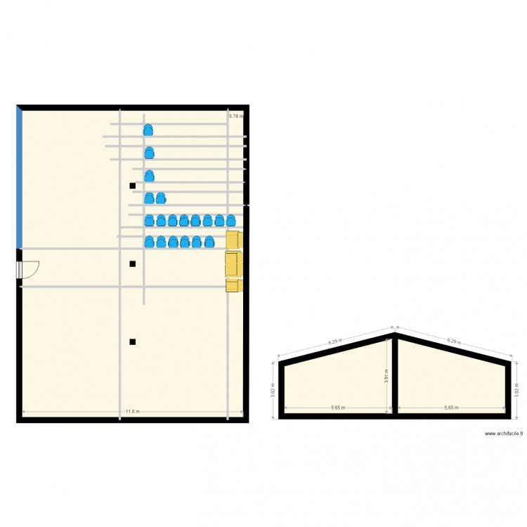 salle de reception Q10. Plan de 0 pièce et 0 m2