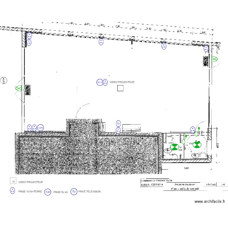 PLAN PRISES ET VMC. Plan de 0 pièce et 0 m2