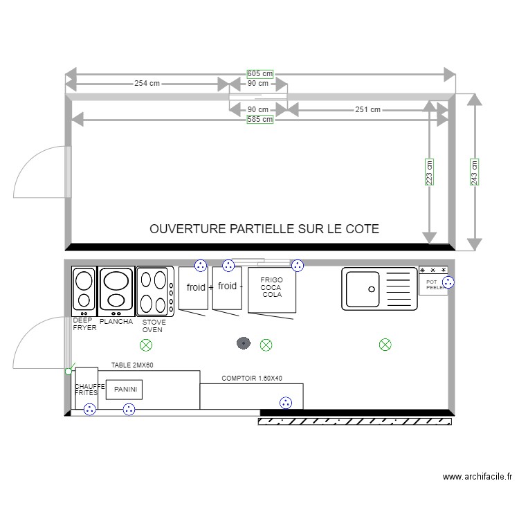 food shop equipment. Plan de 0 pièce et 0 m2