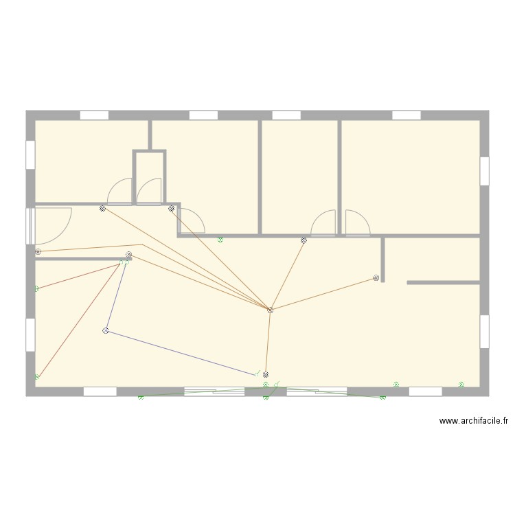 chantenay ecl. Plan de 6 pièces et 125 m2