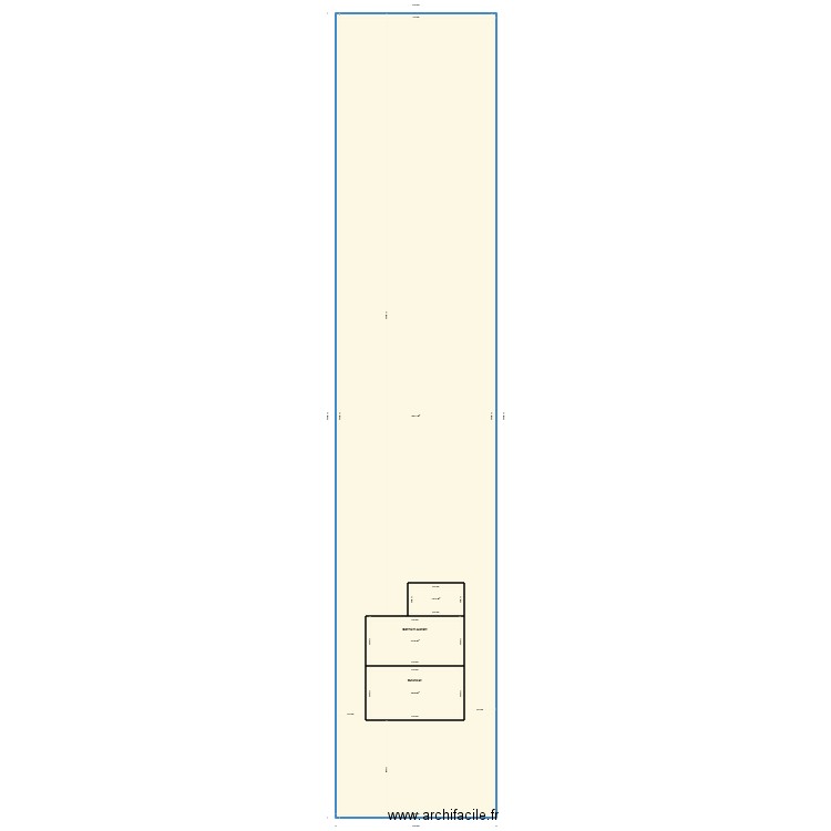 plan de masse . Plan de 4 pièces et 788 m2