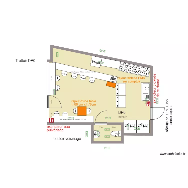 LA CASBA DE NABIL APRES TRAVAUX. Plan de 