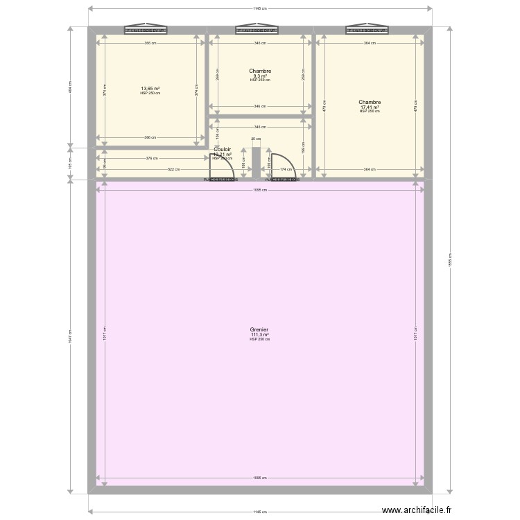 BECHER ETAGE. Plan de 0 pièce et 0 m2