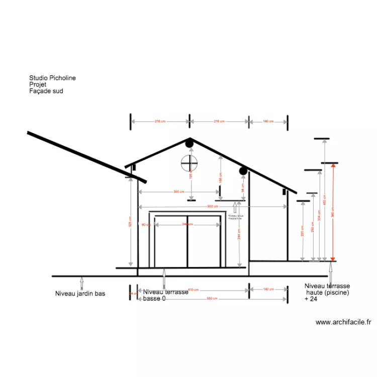 Studio Picholine Projet Fa&ccedil;ade Sud 03 18 2. Plan de 