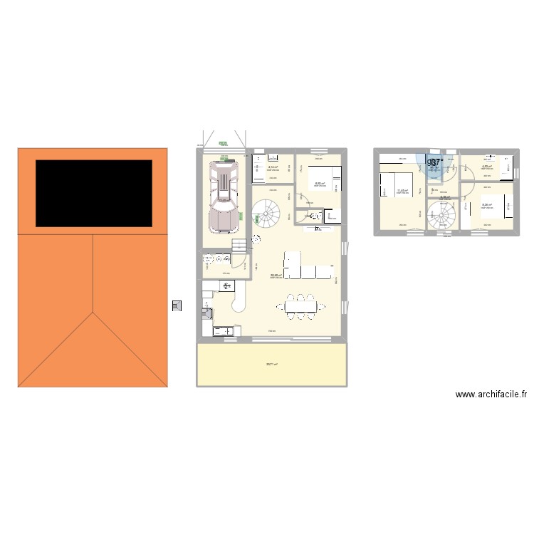 MAISON SUITE PARENTALE. Plan de 11 pièces et 131 m2