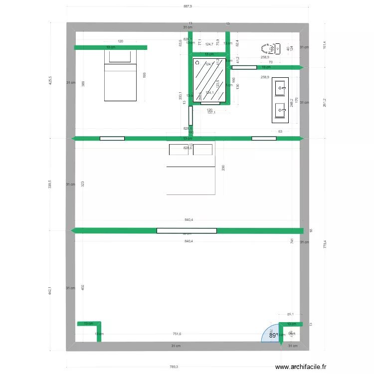 Modification 1er Maison existante 1. Plan de 