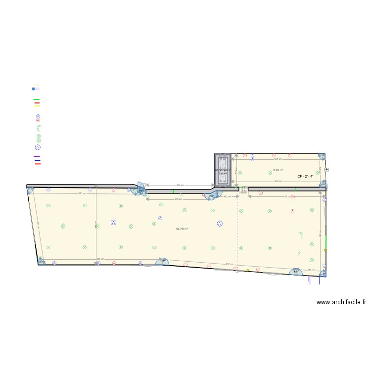 Local Vide 1. Plan de 0 pièce et 0 m2