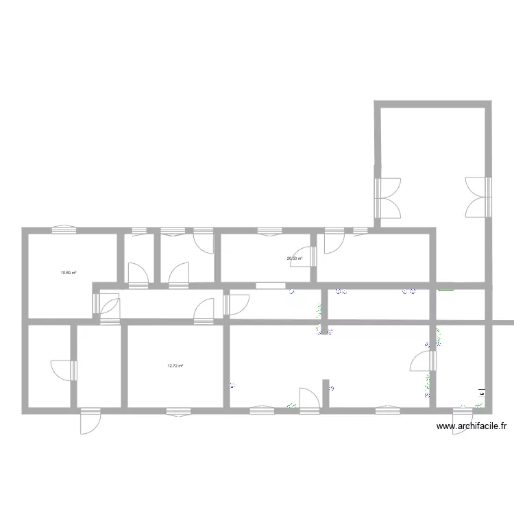 Maison Mourcourt 2. Plan de 