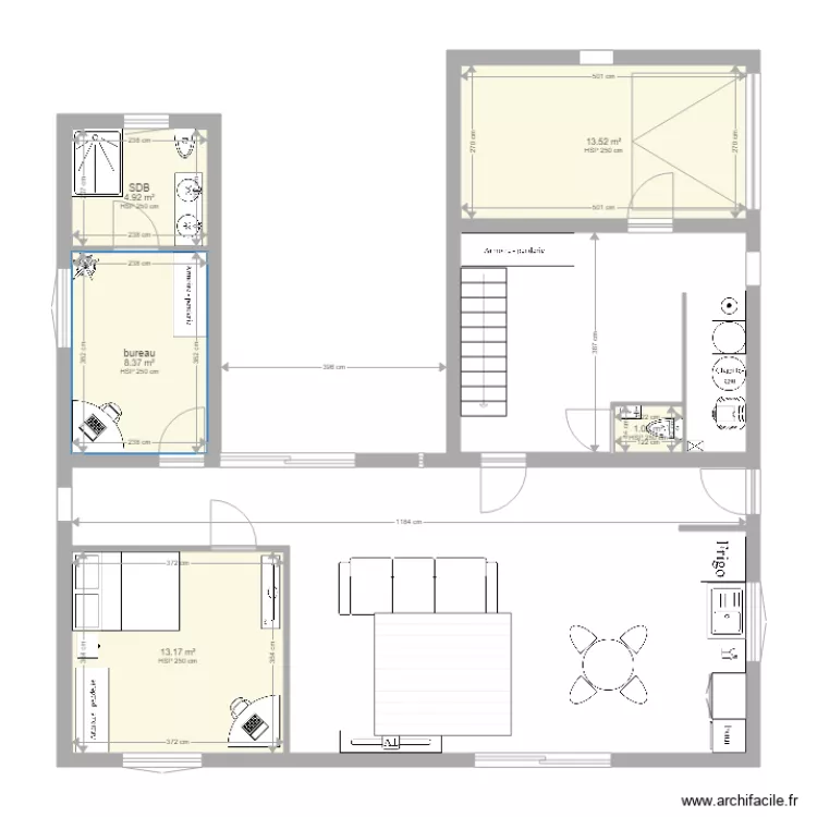 maison container 1. Plan de 