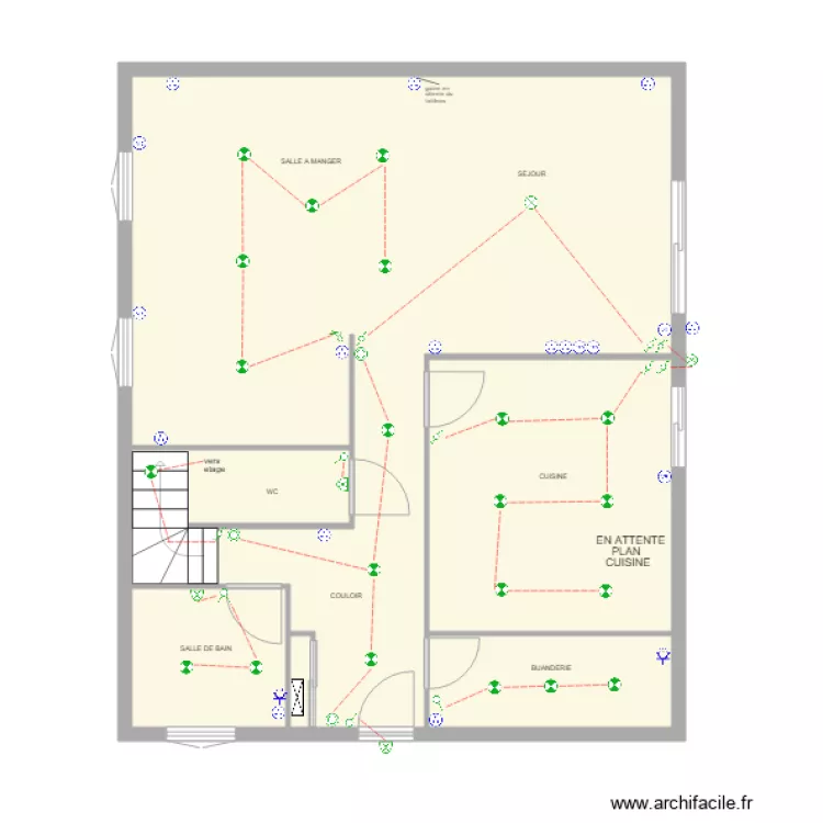 MONTGERON RDC. Plan de 