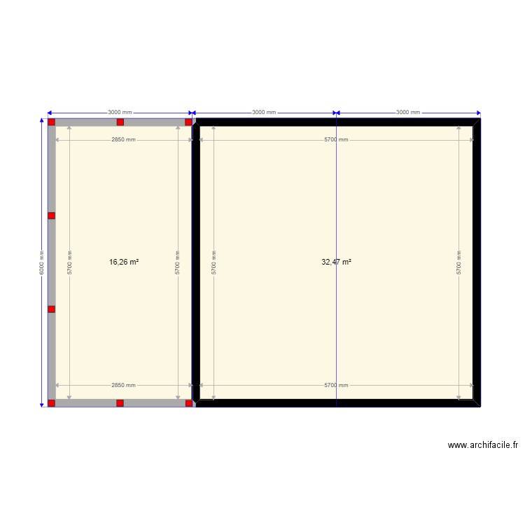 Яхт-клуб сваи1. Plan de 2 pièces et 49 m2