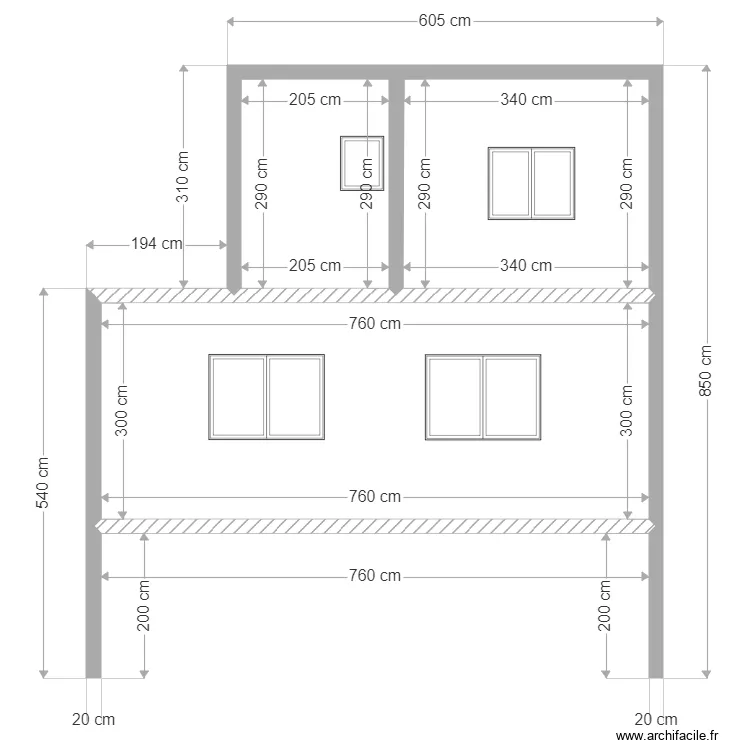 DEVRE COUPE A. Plan de 0 pièce et 0 m2