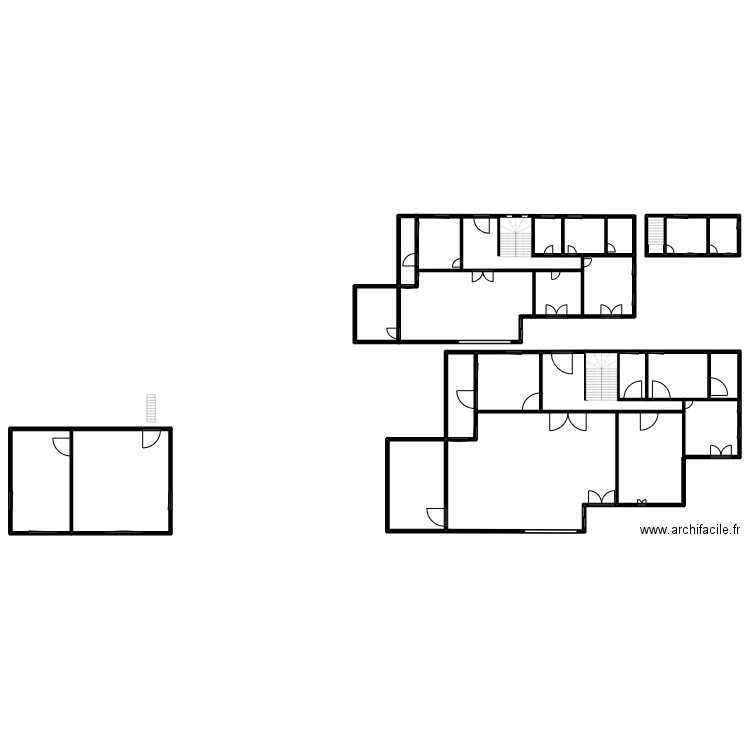 zelenka a finir. Plan de 19 pièces et 810 m2